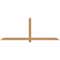 Ekena Millwork Eugene Smooth Timber Gable Bracket, Western Red Cedar, 84"W x 31"H x 1 1/2"D x 3 1/2"F, 9/12 Pitch GBW084X31X0204EUG00SWR - alternate 1
